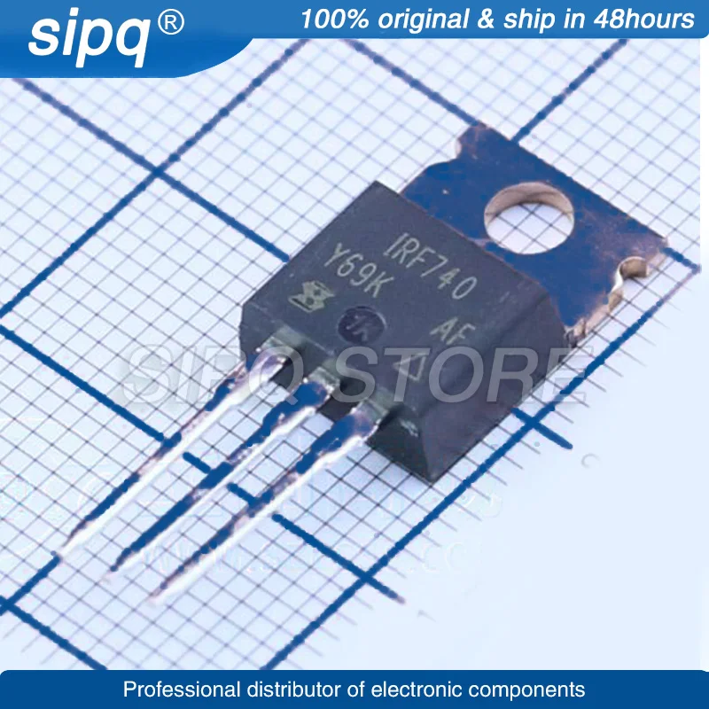 

10 шт./лот IRF740PBF IRF740 400V 10A 550MΩ @ 10V,6A 125W N CHANNEL TO-220 MOSFETS абсолютно новые и оригинальные модели