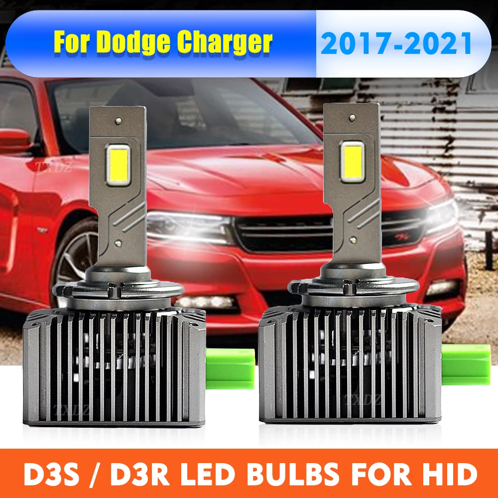 

D3S D3 светодиодный лампы для фар D3R светодиодный 6000K 24000LM 55W HID комплект для преобразования ксенона для 17-21 Dodge Charger L0000D3S L000000D3S