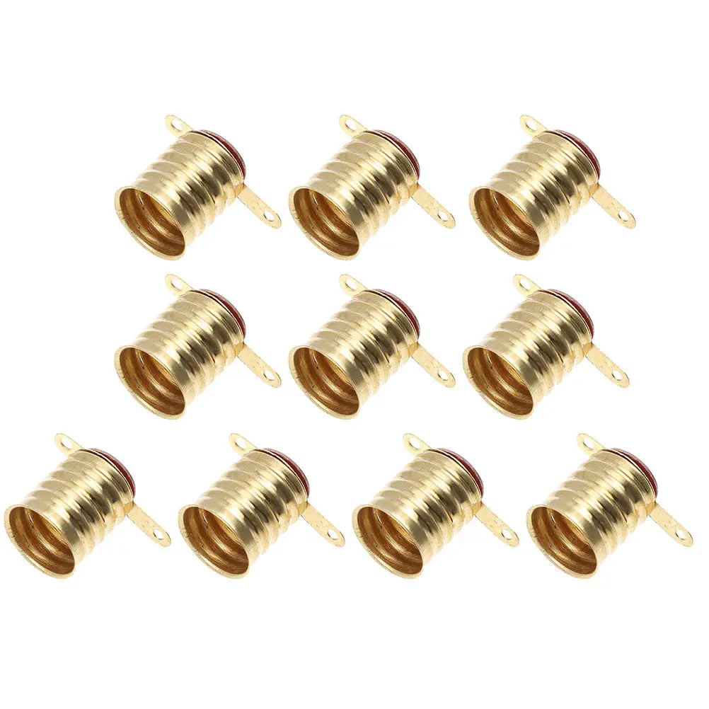 

10 шт. ретро-цоколей E10, металлические держатели для лампочек, винтажные основания для ламп, для самостоятельного изготовления светильников, для освещения ресторанов и вечеринок