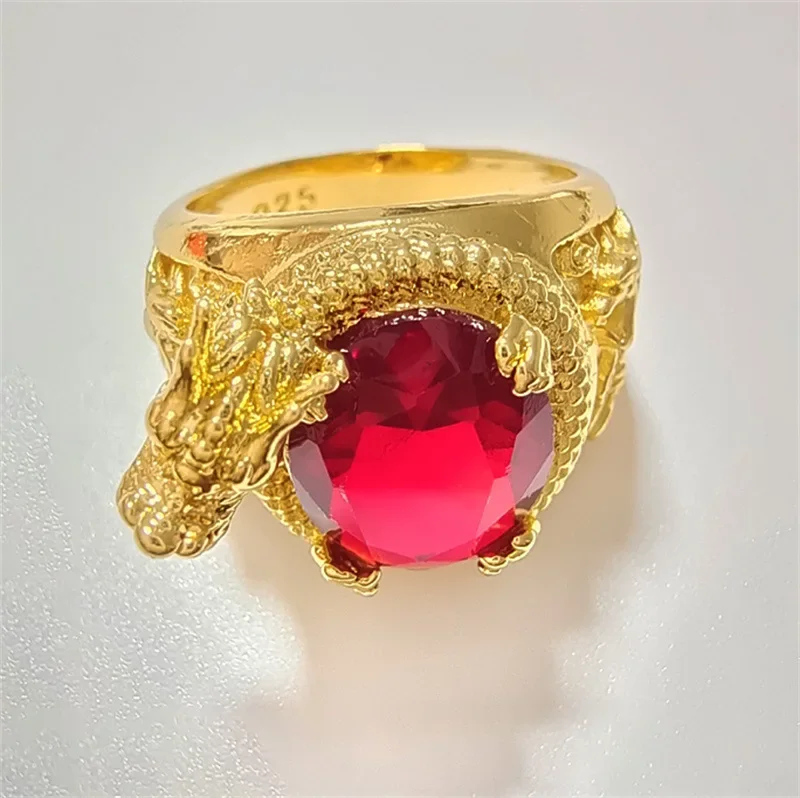 Hot-selling jewelry: 3D engraved powerful dragon ring, European and American style ring view 4