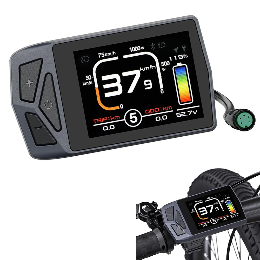 

Ebike B02U Ips Display For BAFANG BBS01 02 ForBBSHD Ulart Motor G510 With Bluetooth Electric Bicycle Accessories