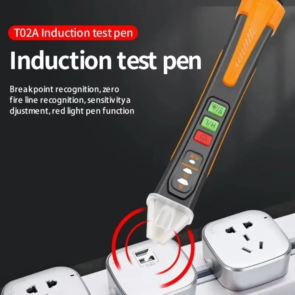

AC Voltage Meter Voltage Tester Beeper Non-Contact Voltage Detector Pen Smart With Flashlight Circuit Tester Wall Tool