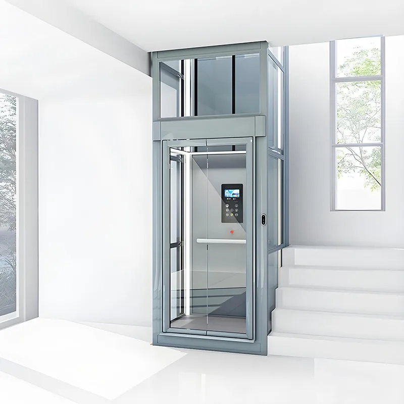 Duplex Loft Home Lift Pitless Design Space Saving Solution Easy Installation For Existing House And Small Floor Plan