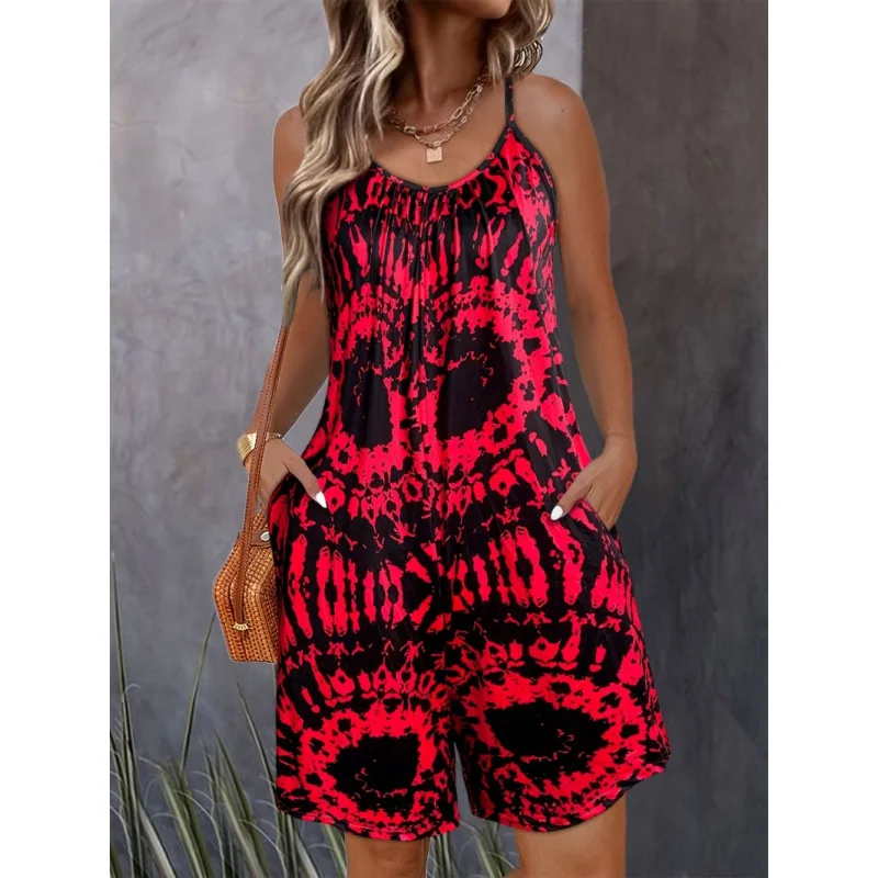 Celana Pendek Pantai Satu Potong Motif Eropa dan Amerika, Gaya Liburan Santai yang Modis