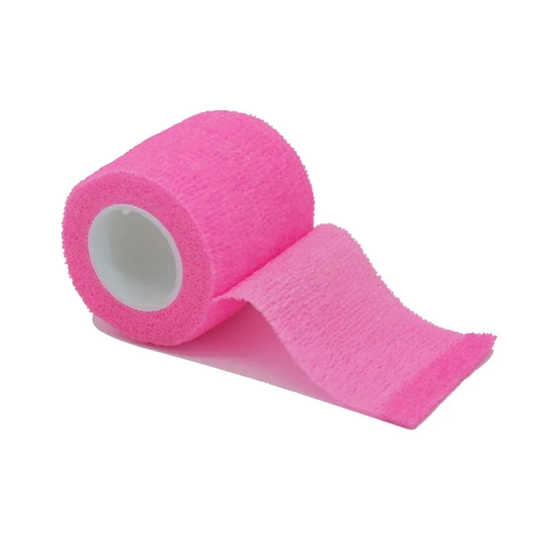 6/10Pcs Bright pink Sport Self Adhesive Elastic Bandage Wrap Tape Elastoplast For Knee Support Pads Finger Ankle Palm