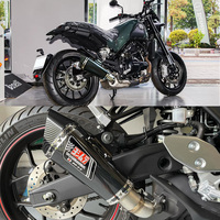 51mm Motorcycle Exhaust R11 Muffler with DB killer for Benelli Leoncino 500 R25 Z400 Z900 MT07 MT09 ninja650 Z750 Z800 mt03 R6