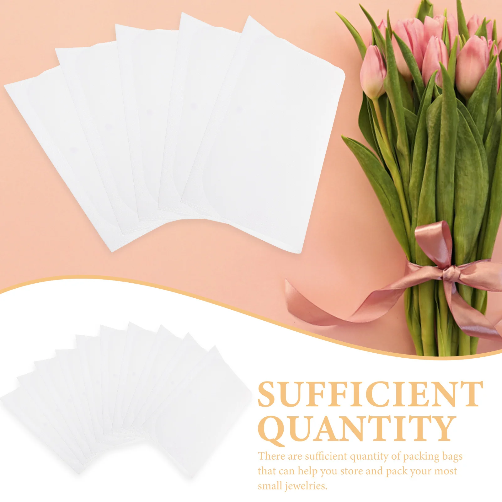 의류 화장품 소규모 비즈니스 포장 솔루션을 위한 25개 내구성 있는 부직포 메일러 배송 가방 포장용 플라스틱 가방