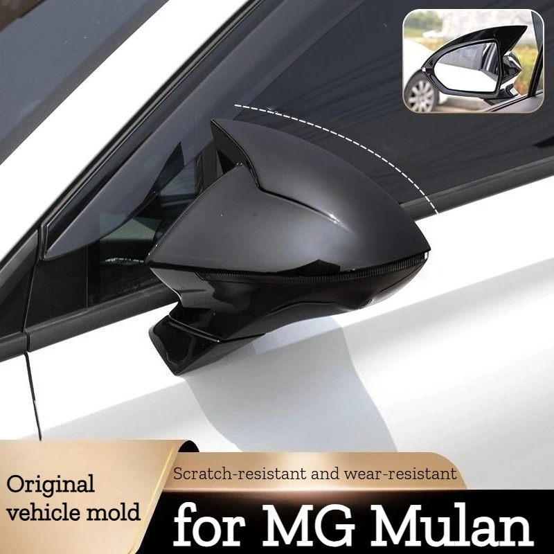 

Modified Horn-Style Rearview Mirror Shell for MG Mulan - Anti-Scratch Side Mirror Cover Decorative Accessory