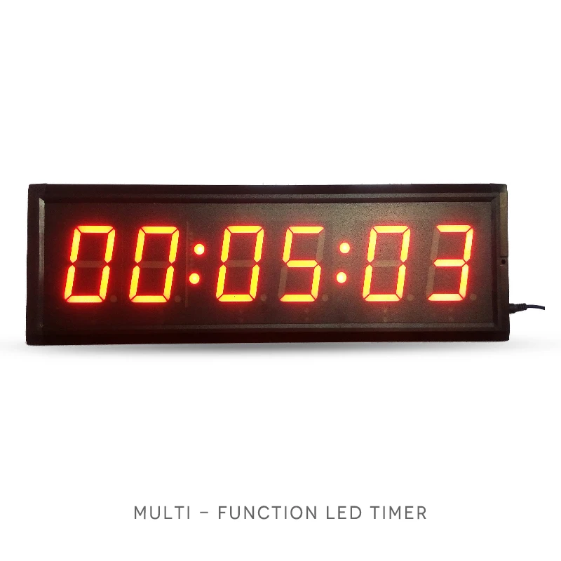 3-Inch LED Display Gym Timer Red Color 6-Count Fitness Stopwatch for Workout And Exercise
