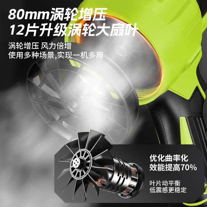 Violent Fan Brushless Violent Turbo Fan Blower Leaf Blower Storm Industrial Grade Powerful Hair Dryer