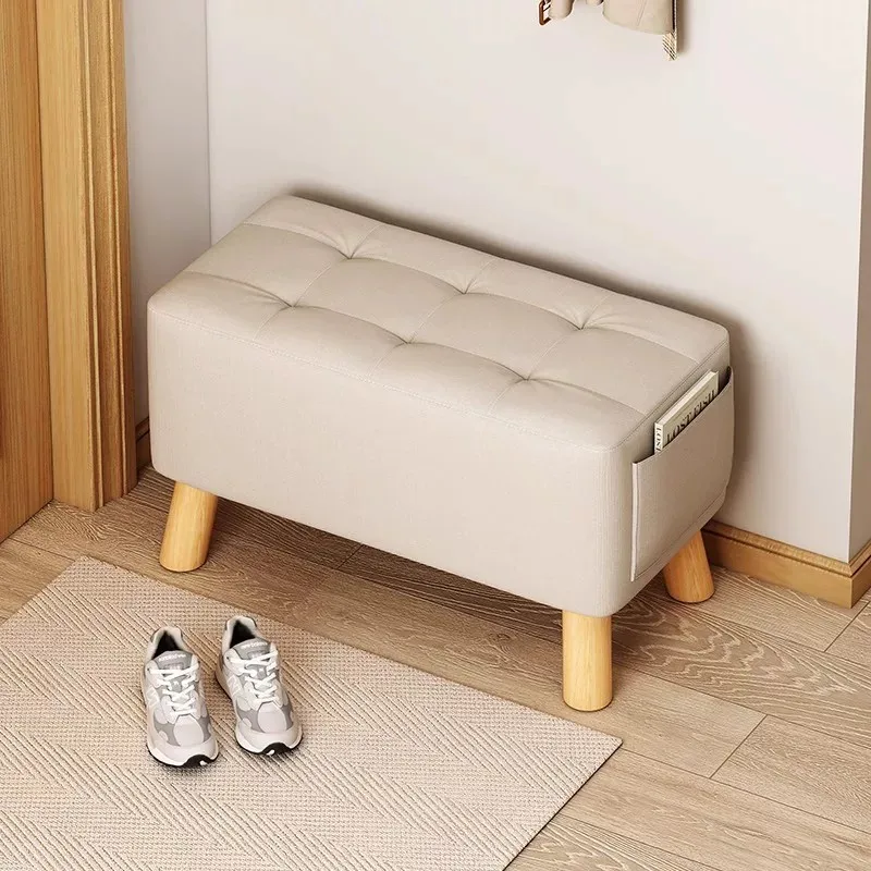 Home shoe changing stool can be sat at the door of the fitting room, home living room sofa pedal bench bench square stool bench