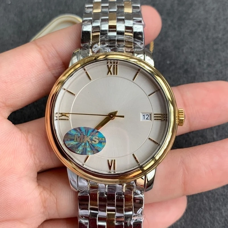 

2025 New Mens Watch Original Quartz Watch Stainless Steel Dial Day Date Watches Luxury Brand Men Fashion High Quality Watches