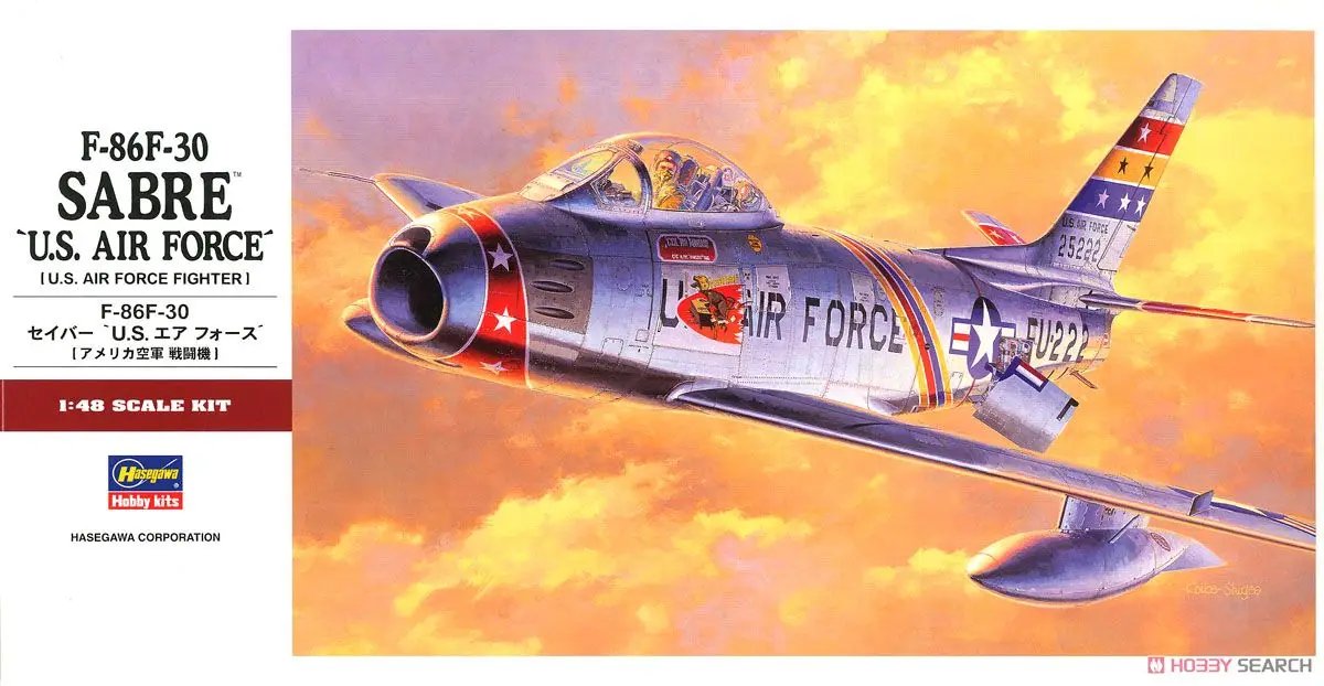 Hasegawa 07213 Static Assembled Model 1/48 Scale For US F-86F-30 Saber fighter Model Kit