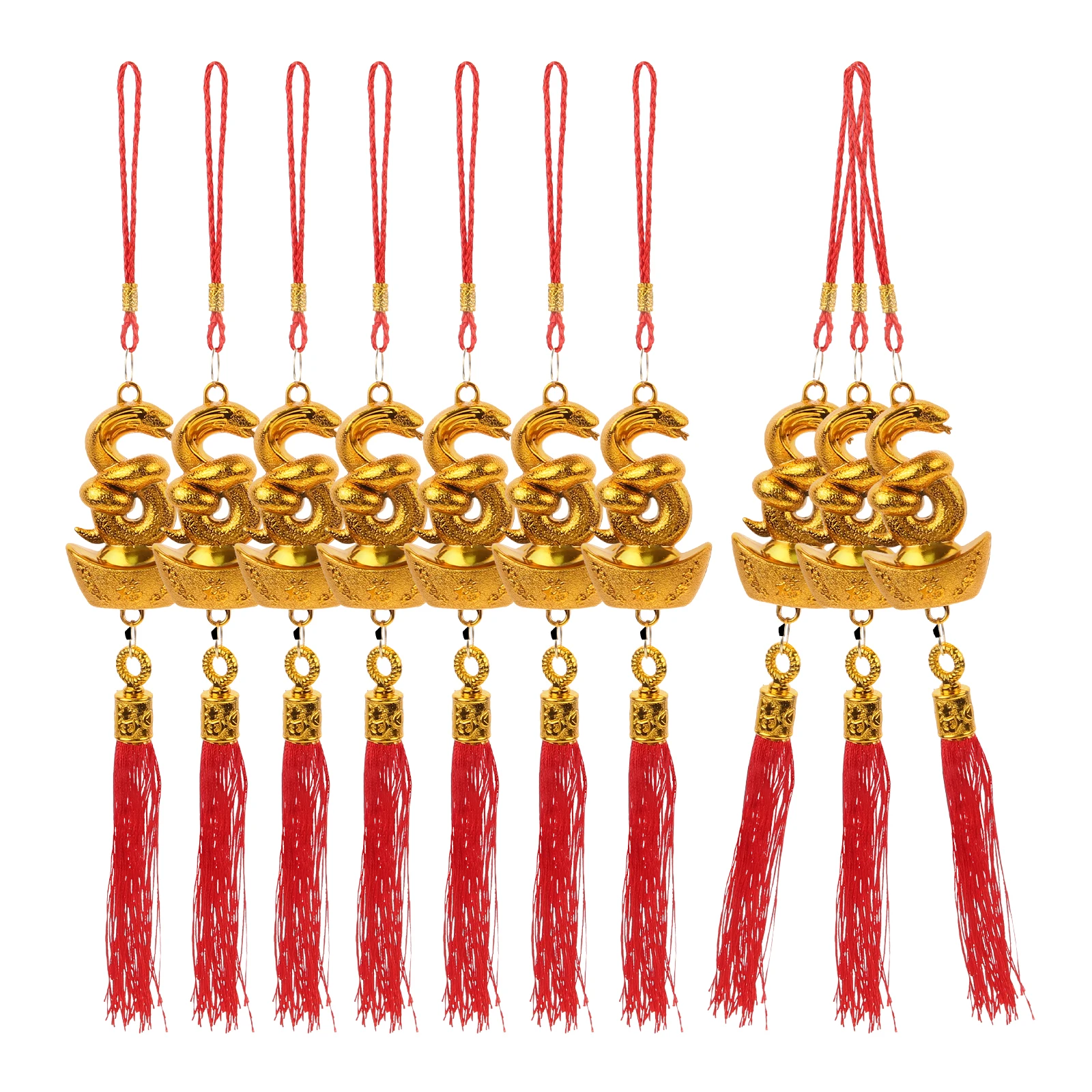 

10pcs Snake Pendant Tassel nament Chinese New Year Decorations Hanging Pendant naments Spring Festival Accessories