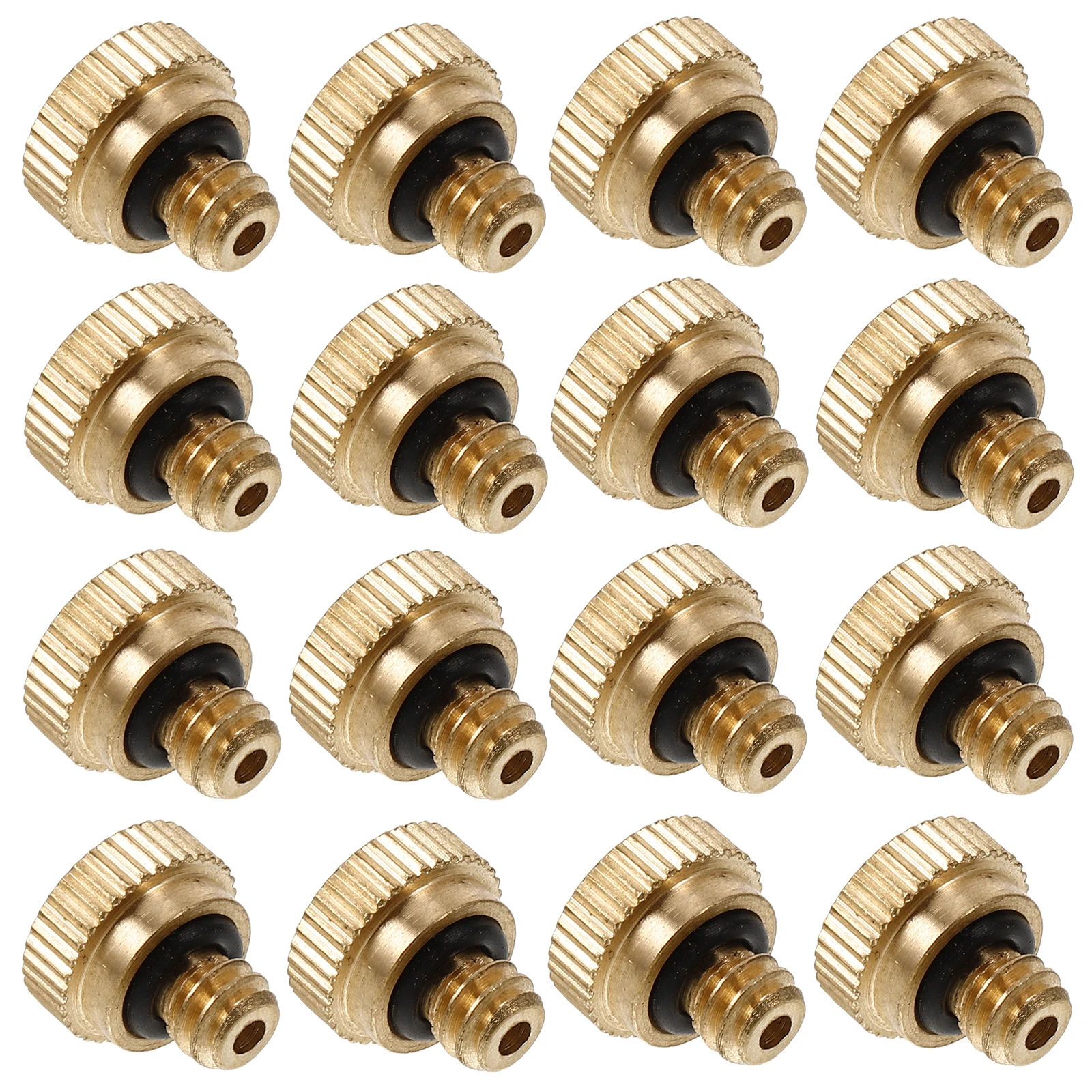 

30pcs Misting Nozzle Spray Brass Atomizing 0.3mm ifice Leak Proof Self Sealing Humidification Dust Removal Cooling