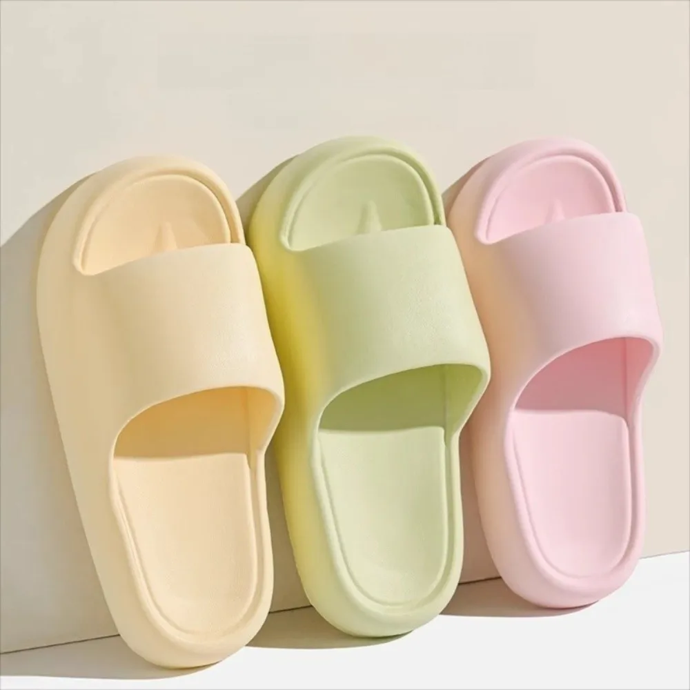 

Легкие женские тапочки, мягкие нескользящие тапочки, износостойкие уличные тапочки для ванной комнаты, удобные домашние шлепанцы для пар