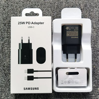For Samsung A15 A25 A35 A55 A54 A73 PD Charger 25W Super Fast Charge Adapter For Galaxy S24 S23 S22 S21 S20 Note20 Ultra 10 Plus