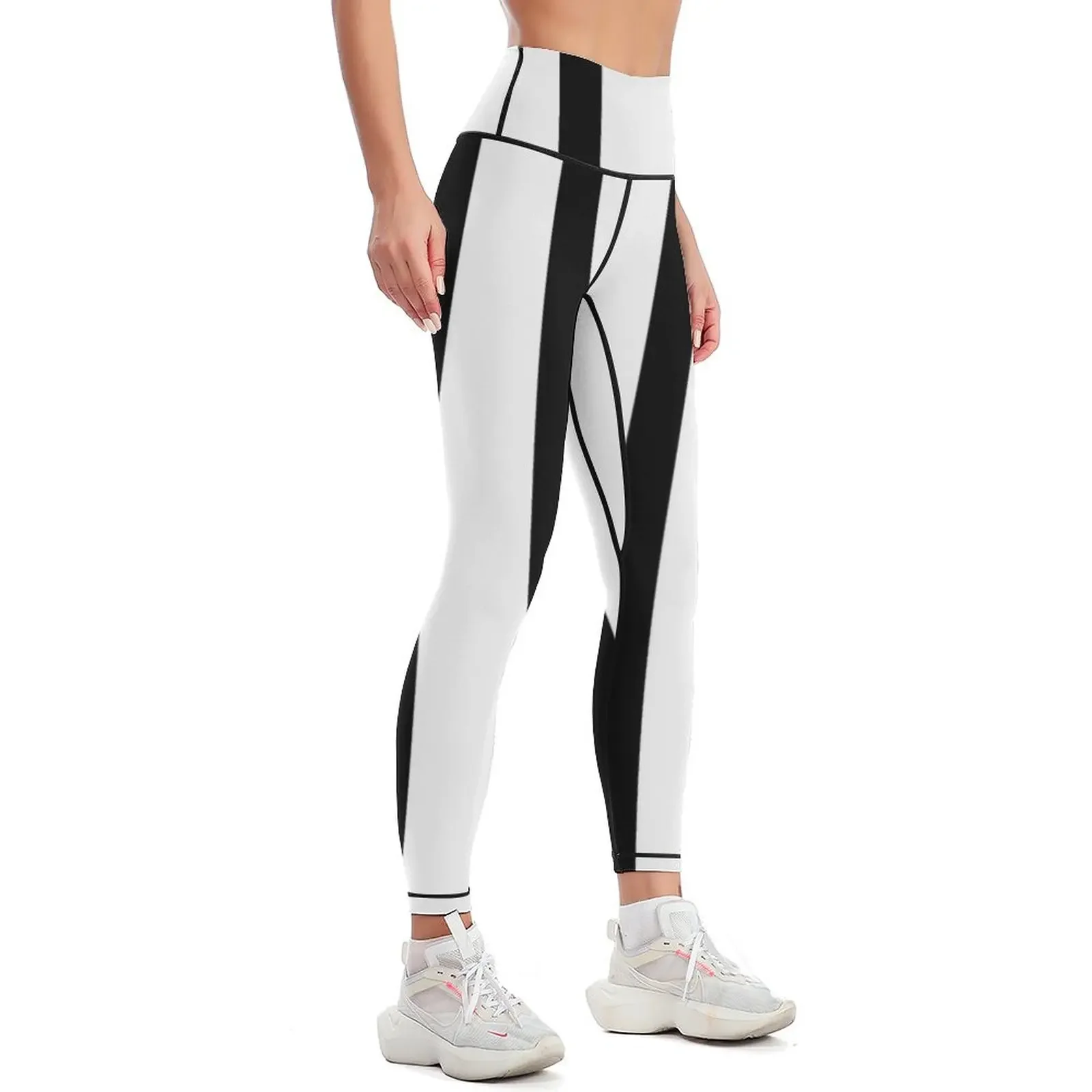 black striped Leggings gym top gym pants trousers gym's clothing Womens Leggings 2