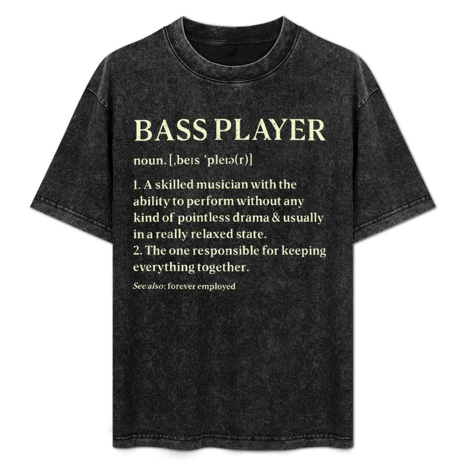 

Bass Player Guitar Bassist T-Shirt Plus Size Comfort Fit Tee