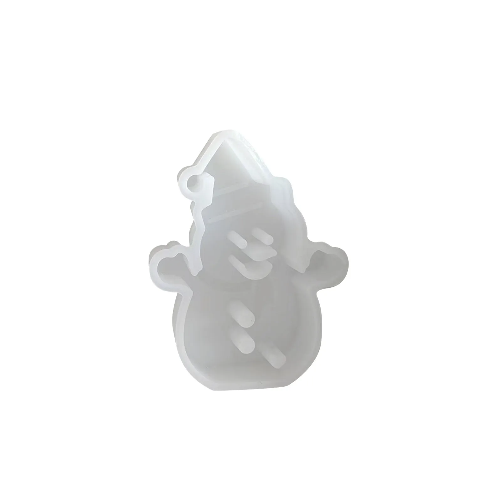 Snowman Candle Silicone Mold Christmas Snowman Shape Cement Plaster Decoration Mold Epoxy Resin Mold 2024 Christmas Gift view 5