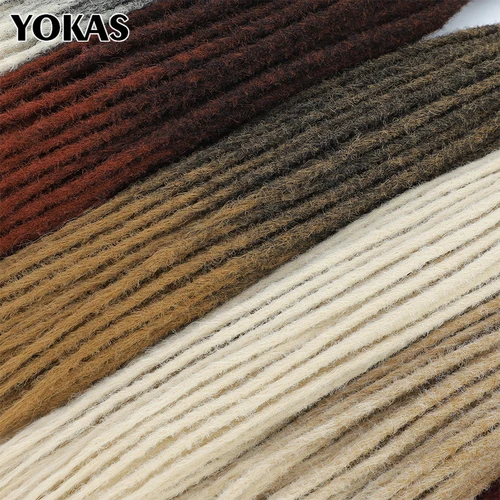 Imagen 2 del producto Extensiones de rastas hechas a mano de ganchillo, pelo sintético de 24 y 36 pulgadas, trenzas de ganchillo para mujeres, rastas de pelo YOKAS