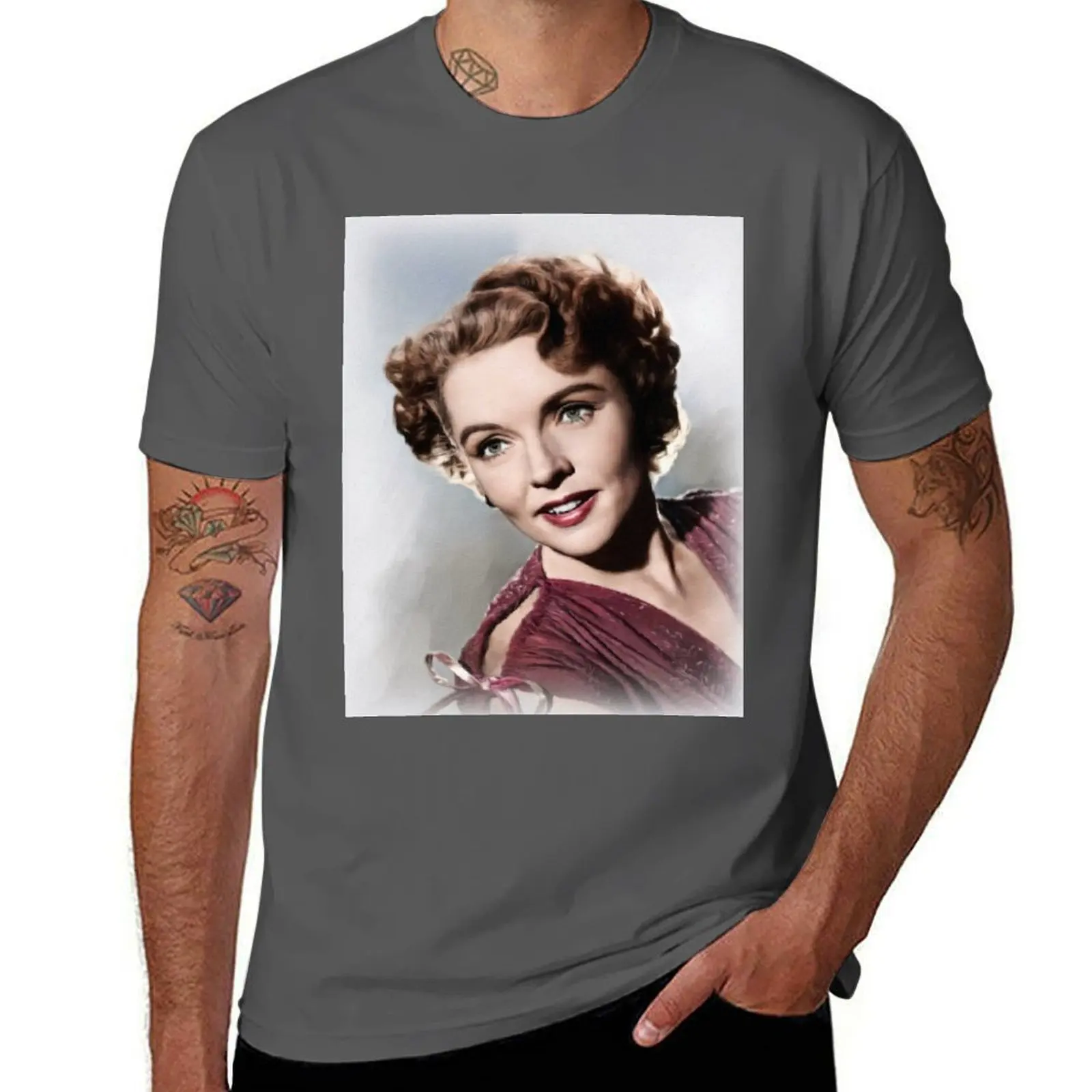 Jane Wyatt, Actress T-Shirt Gym Wear Breathable Short Sleeve Tee