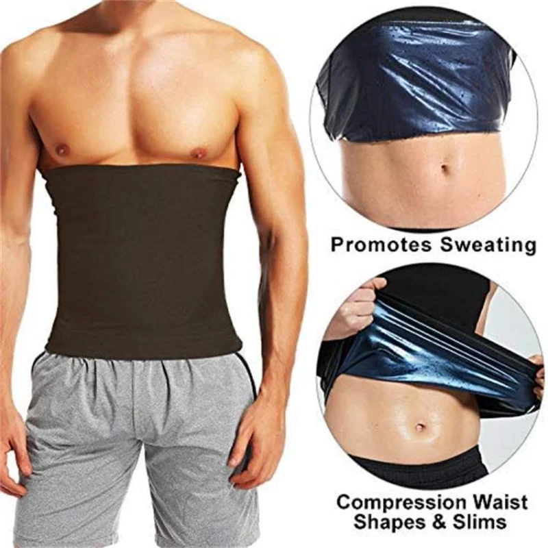 S-5XL Sauna Waist Trimmer Belly Wrap Workout Sweat Band Abdominal Trainer Weight Loss Body Shaper Tummy Control Slimming Belt