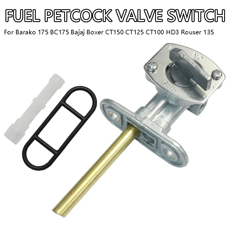 Válvula de Combustible con Interruptor para Barako 175, BC175, Boxer CT100/125/150, HD3, Rouser 135 - Válvula de Corte de Combustible para Tanque