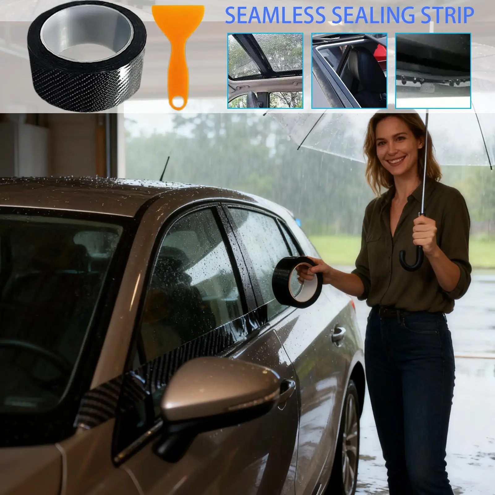 Automotive Weather Stripping High Temperature Resistant Auto Window Tape Weather Stripping Door Seal Car For Truck Garage