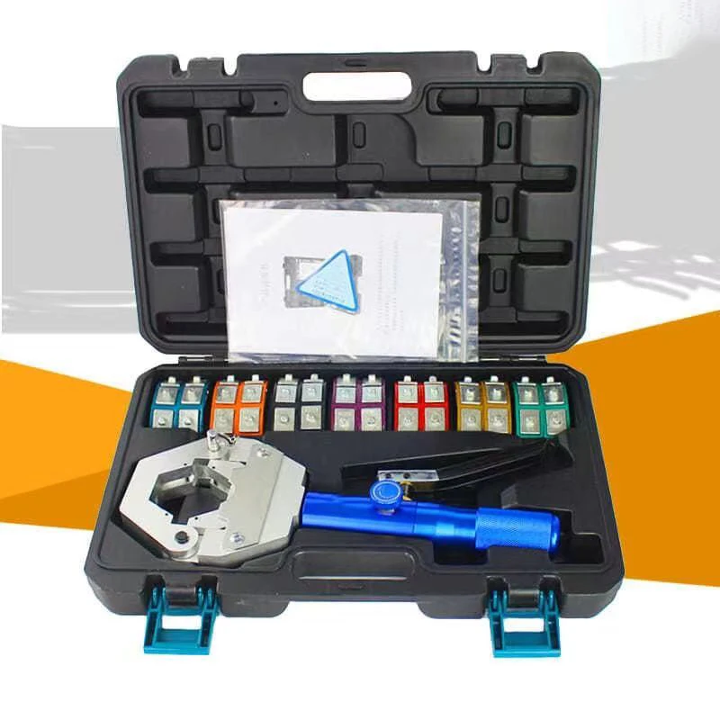 

Manual AC Hose Crimper Kit with Hydraulic Hose Crimping Tool Hydraulic Press Auto Air Conditioning Repair Set