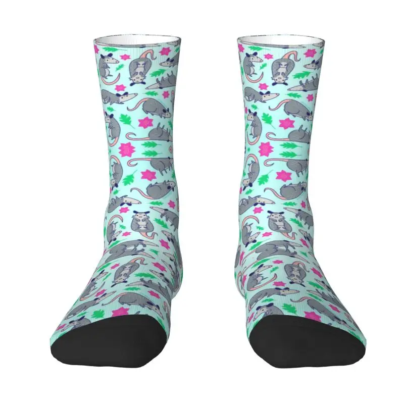 Cute Cute Opossum Pattern Socks Men Women Warm 3D Print Possum Animal Sports Basketball Socks