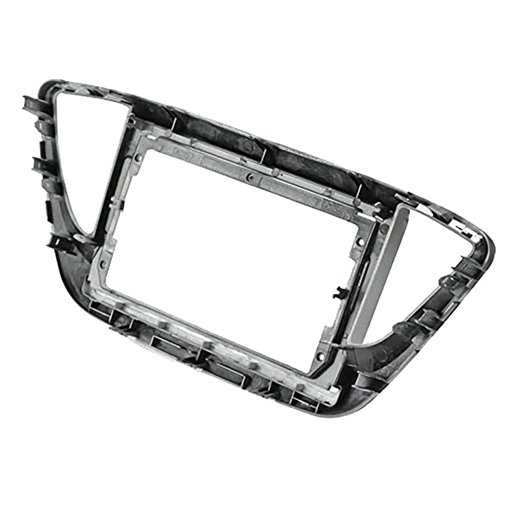 AEA6-2Din 9Inch Car Stereo Radio DVD Panel Facia Frame Trim For Solaris 2 Accent Verna 2017-2018