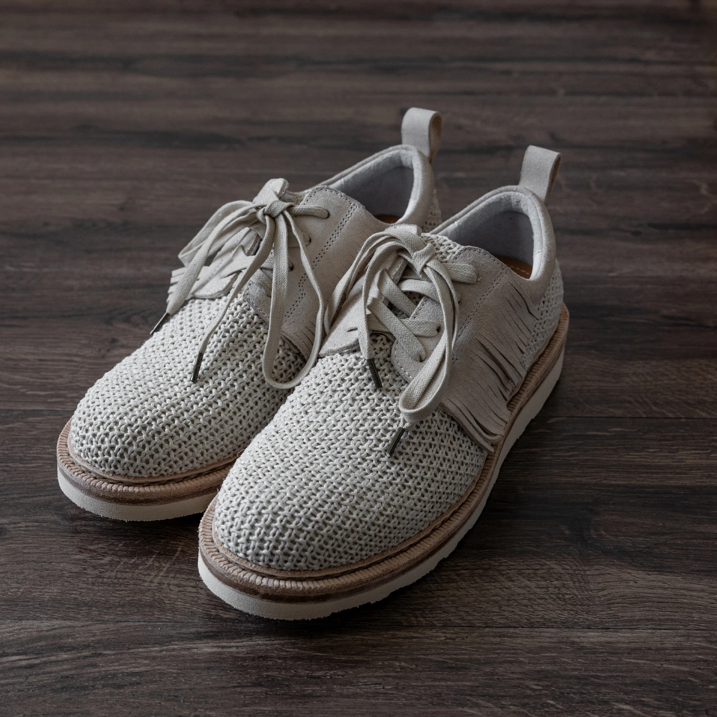 

2025 Visvim 25ss NATURAL New tassel breathable versatile Goodyear handmade shoes