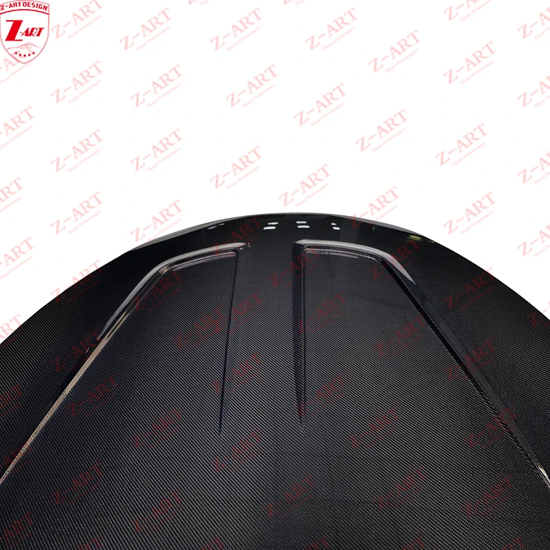 Z-ART For CMS Model 3 Carbon Fiber Front Hood for Tesla Model 3 Carbon Fiber Front Trunk Lid for Tesla Model 3 Front Trunk Cover view 3