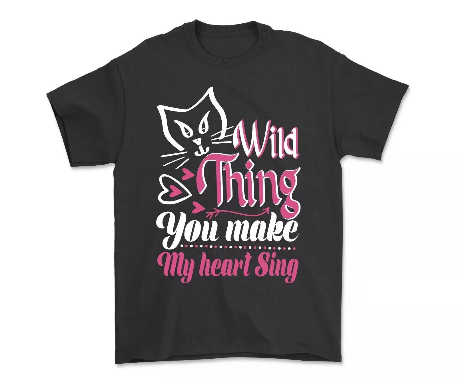 Wild Thing You Make My Heart Sing Valentines Day T-shirt Love Shirt Gift For Her