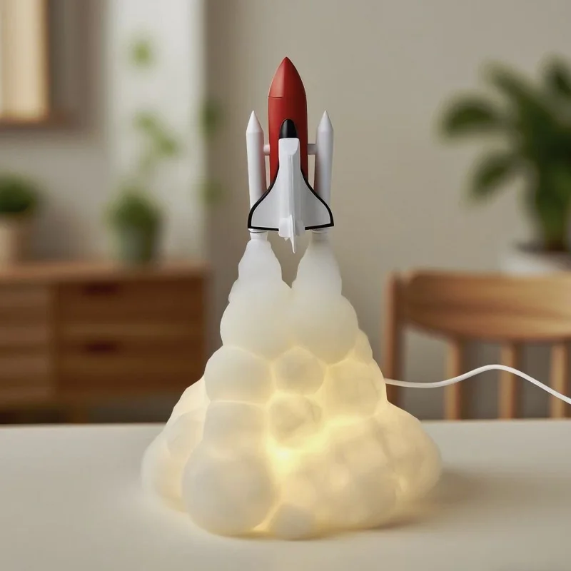 

Novelty Rocket Flame Lamp Novelty Unique Gift Electronic Creative Product Jewelry LED Atmosphere Night Light