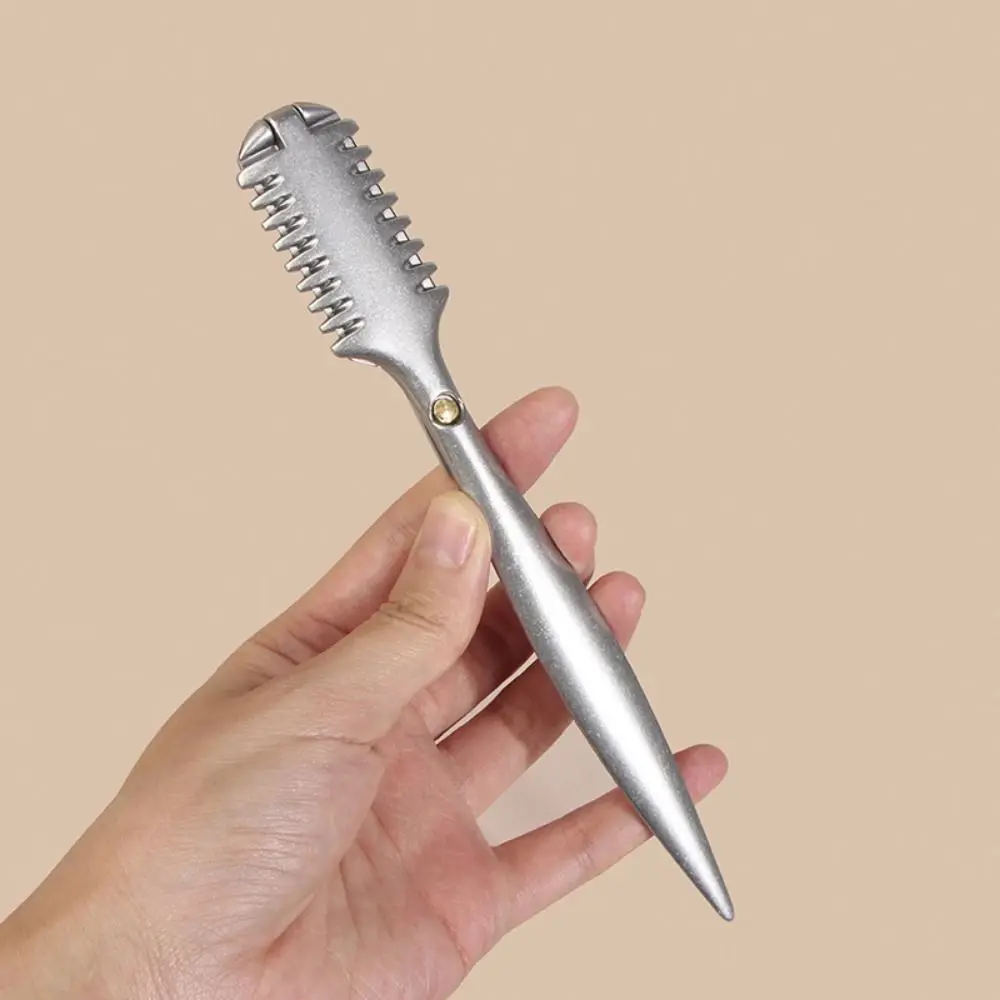 Manual Double Side Thinning Razor Comb Rust-proof Handle Barber Shaving Razors Safety Convenient Split Ends Hair Trimmer