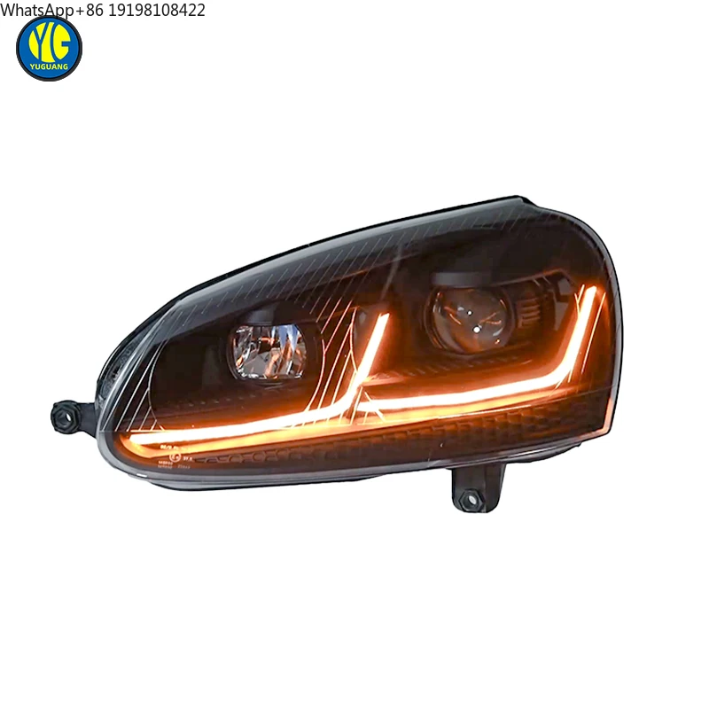 YU GUANG for Volkswagen VW Golf 5 Auto Parts LED Headlight 2006 2010 Upgrade Gti Golf 5 Mk 5 Star Style Headlight LED Front Lamp