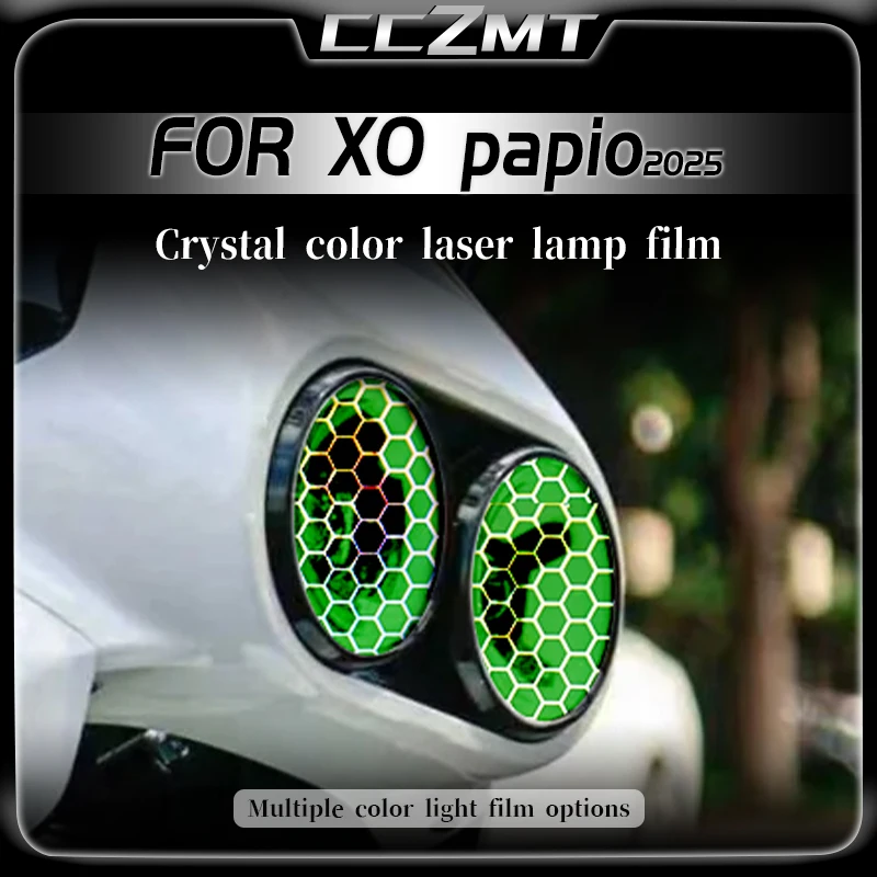 For CFMOTO XO PAPIO xo papio 2025 headlight film transparent protective film honeycomb laser light film modification accessories