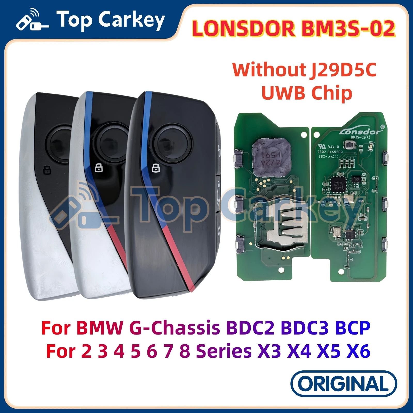 

Универсальная смарт-плата Lonsdor BM3S-02 с корпусом для BMW G-серии (BDC2, BDC3, BCP) для 2, 3, 4, 5, 6, 7, 8 серий, X3, X4, X5, X6