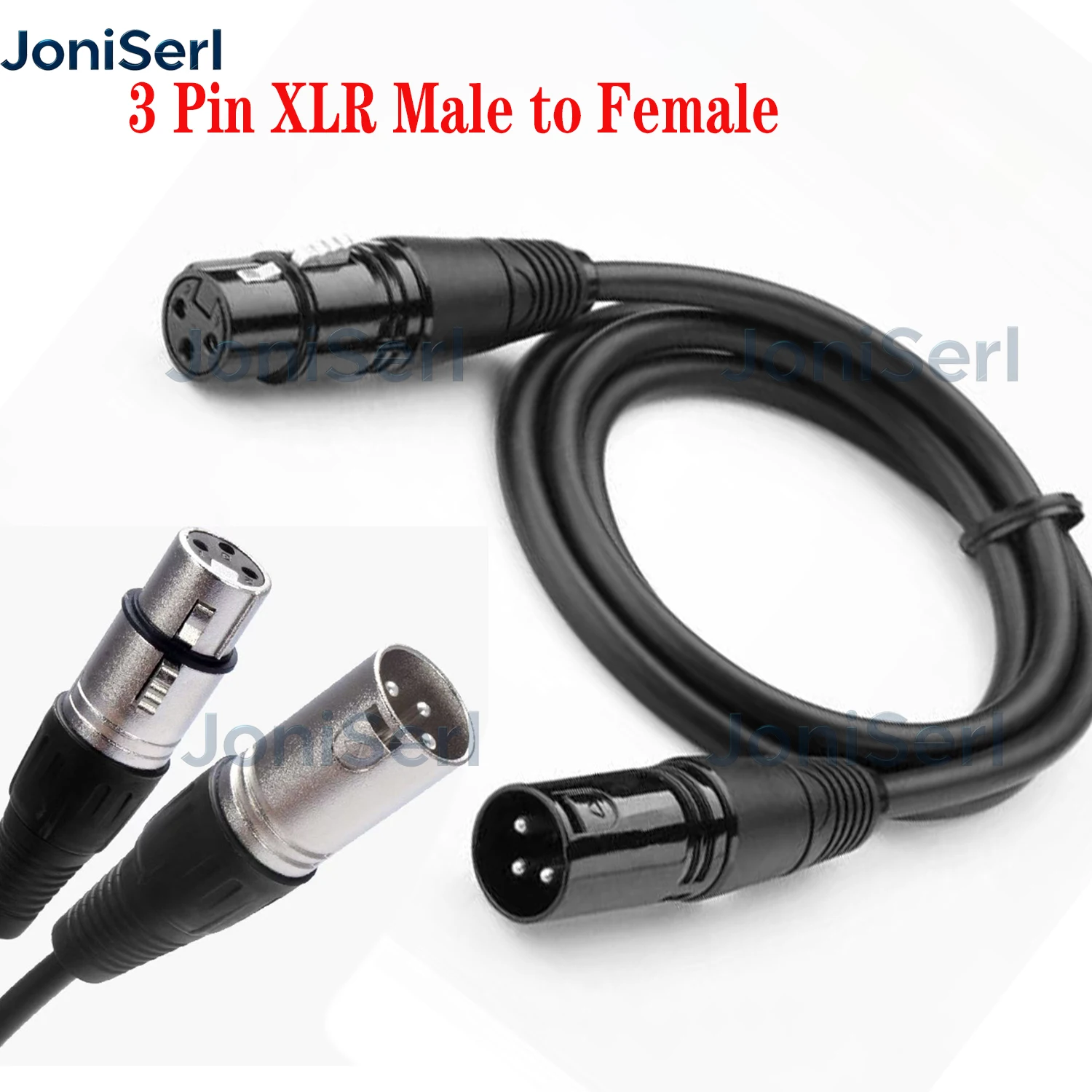 DMX Cable 3-Pin Male to Female for DMX512 Light Light Lighting Control Cables DJ Moving Heads PAR Lights Controllers
