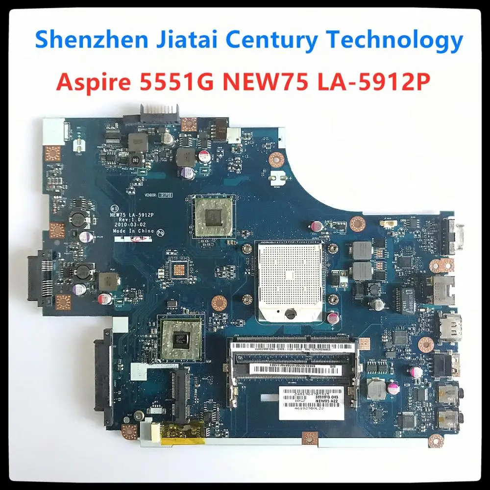 

NEW75 LA-5912P Laptop motherboard For Acer aspire 5551 5551G 5552 5552G E640 Mainboard MBNA102001 MB.NA102.001 DDR3 100% tested