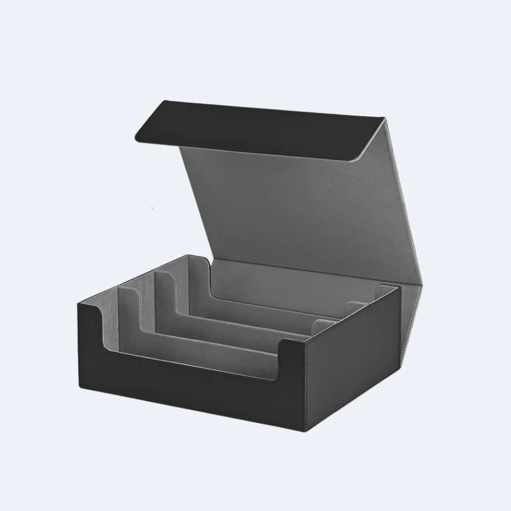 Opbergdoos voor verzamelkaarten, biedt plaats aan 1800+ kaarten met hoesjes, magnetische sluiting, PU lederen kaartenhoes voor MTG, PTCG, YGO, sportkaarten