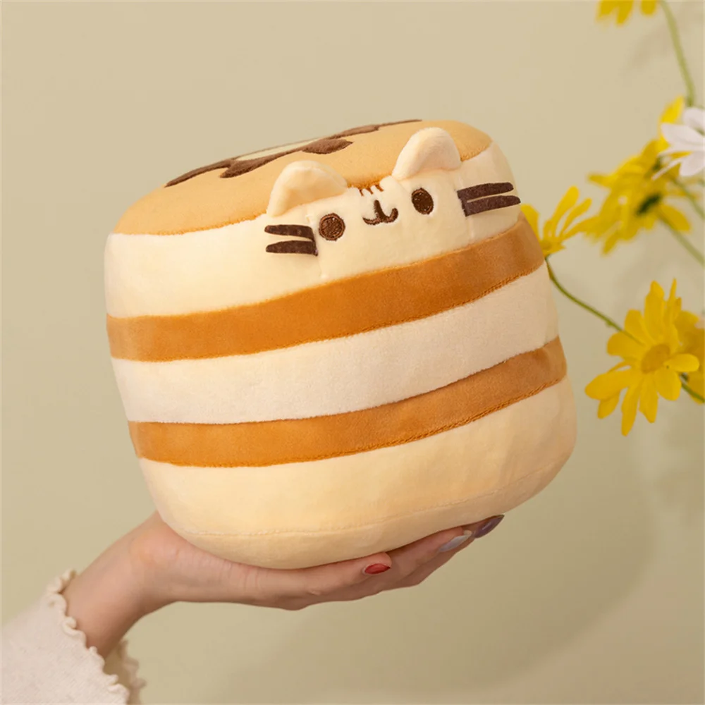 

15CM Cute Cake Cat Plush Toy Kawaii Soft Stuffed Animal Pillow Anime Character Plushie Doll For Kids Birthday Gift Home Decor
