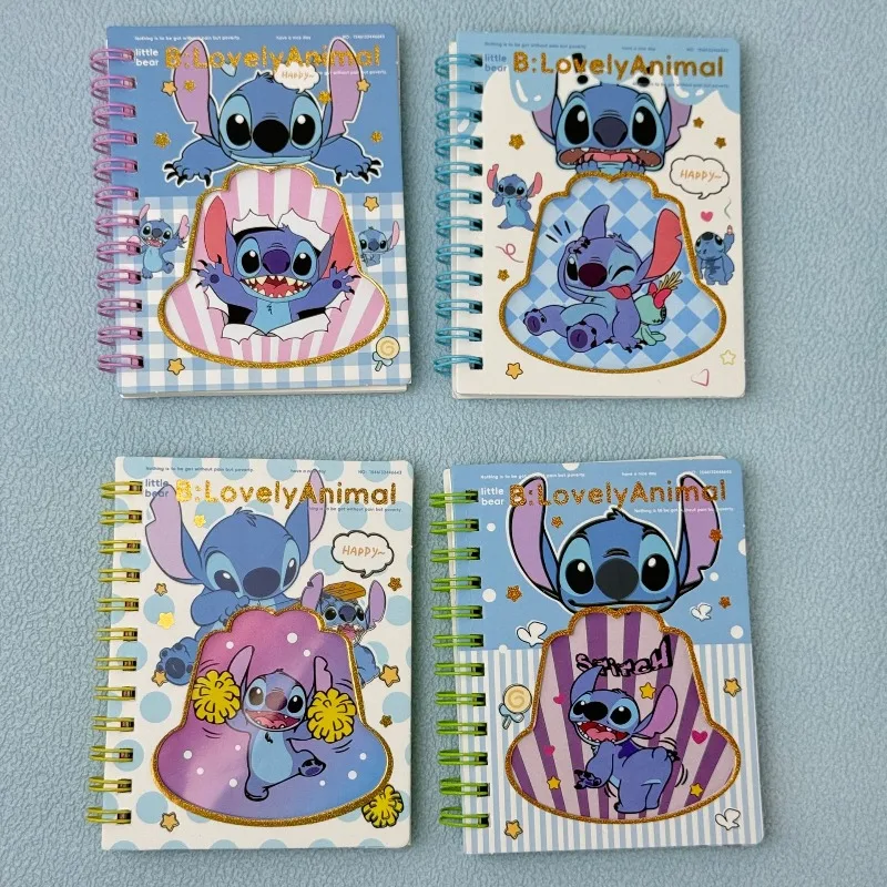 New Creative Stitch Coil Notebook Cute Cartoon Journal High Value Student Diary Office Notepad School Stationery Holiday Gifts