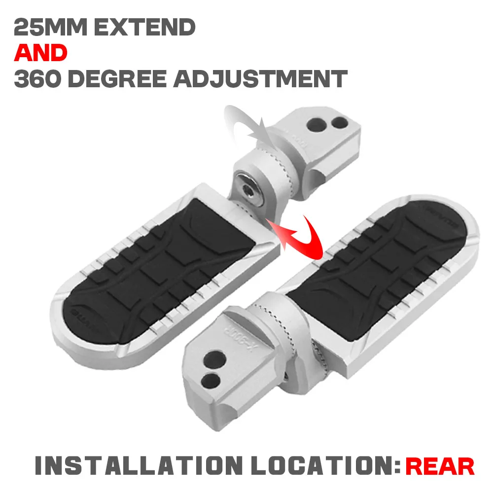 

Motorcycle Footpegs CNC Aluminum Motor Bike Pegs Footrests Foot Pegs Rear Passenger Foot Pedals For bmw s1000rr S1000R S1000RR
