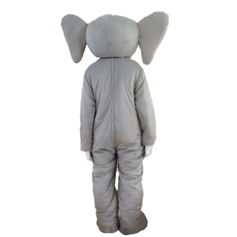 Grey Elephant Mascot Cartoon Doll Cosplay Costume Adult Children Christmas Activity Halloween Easter Birthday Party Dress