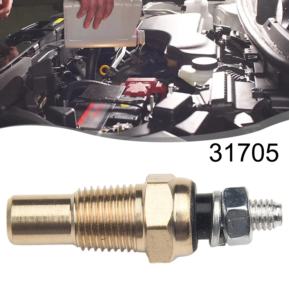 Car Accessories Oil/Water 1/8 NPT 4.2cm Gold Metal Oil Temperature Single Connection Sensor Direct Replacement