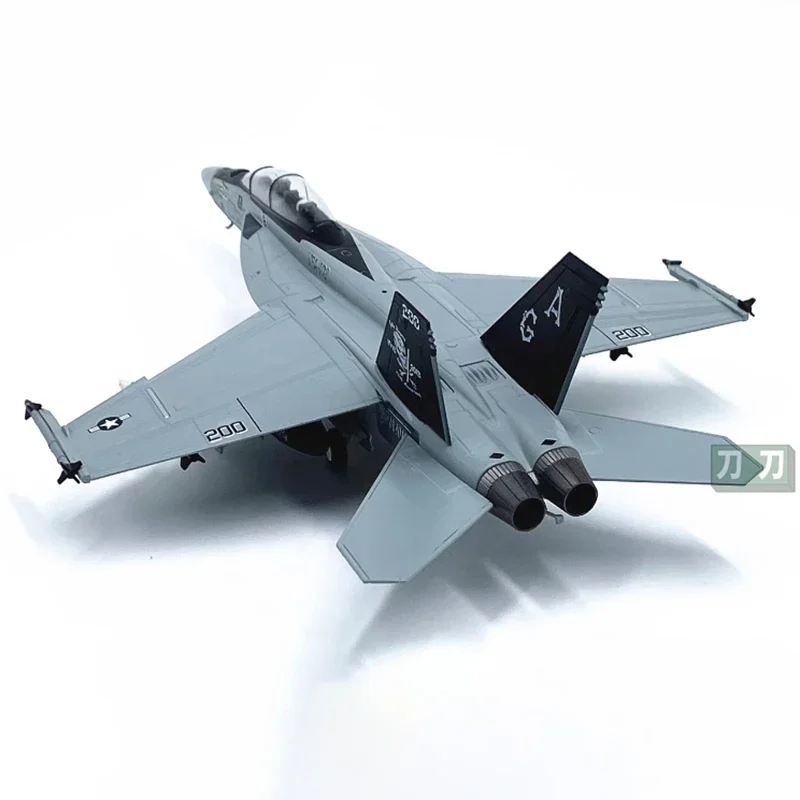 Diecast 1:72 Scale F/A-18F Super Hornet fighter Alloy Finished Aircraft Simulation Model Static Decoration Souvenir Gifts