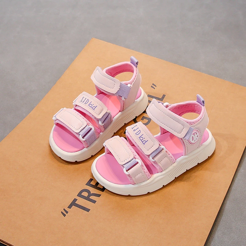 

Girls Casual Shoes Soft Bottom Comfortable Kids Sports Sandals Non-slip 2026 Summer New Children Beach Shoes Trendy Comfort
